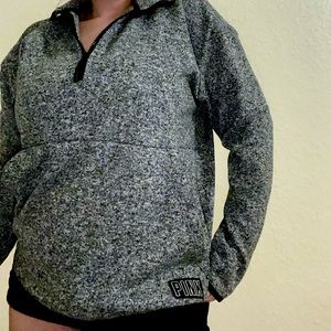 ❌SOLD❌ Victoria’s Secret PINK Half Zip